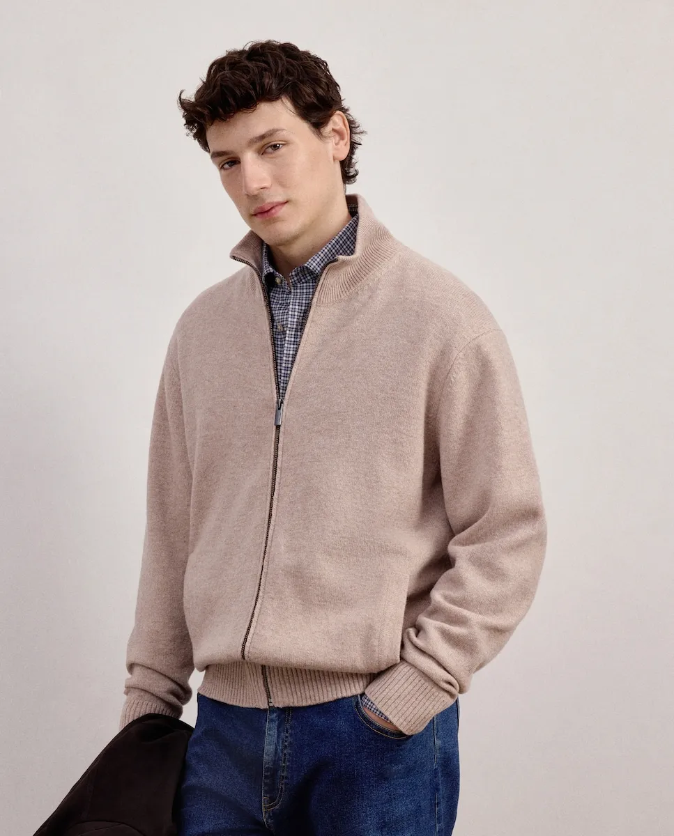 

Мужская куртка на молнии Dustin, бежевый