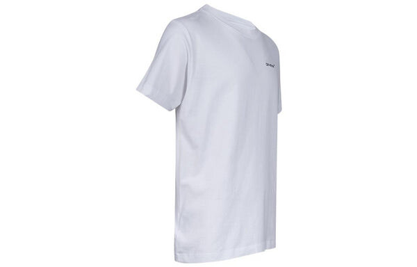 Футболка men's ss22 solid color cotton zebra printing short sleeve white t-shirt Off-White, мультиколор — фото 3