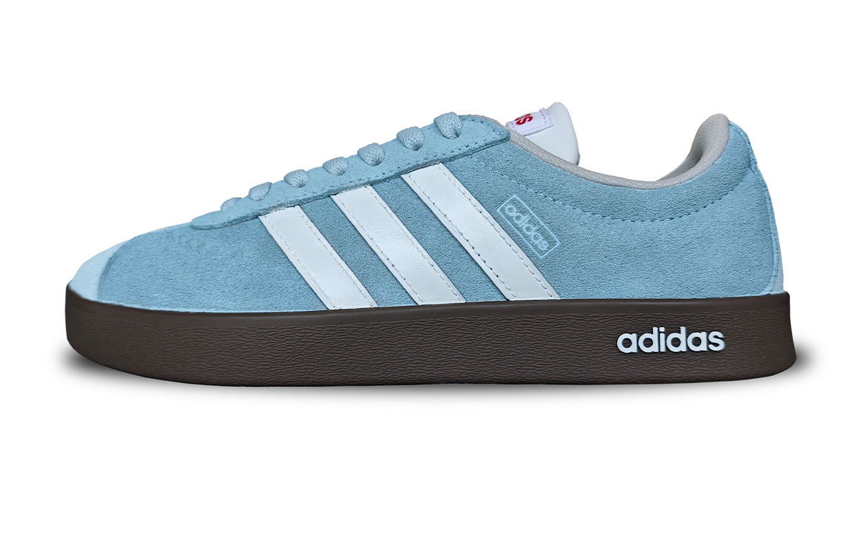 

Adidas Neo ВЛ Корт Лайфстайл износостойкие и легкие лоу-топ скейтбордские кроссовки унисекс бело-голубые, цвет White Blue