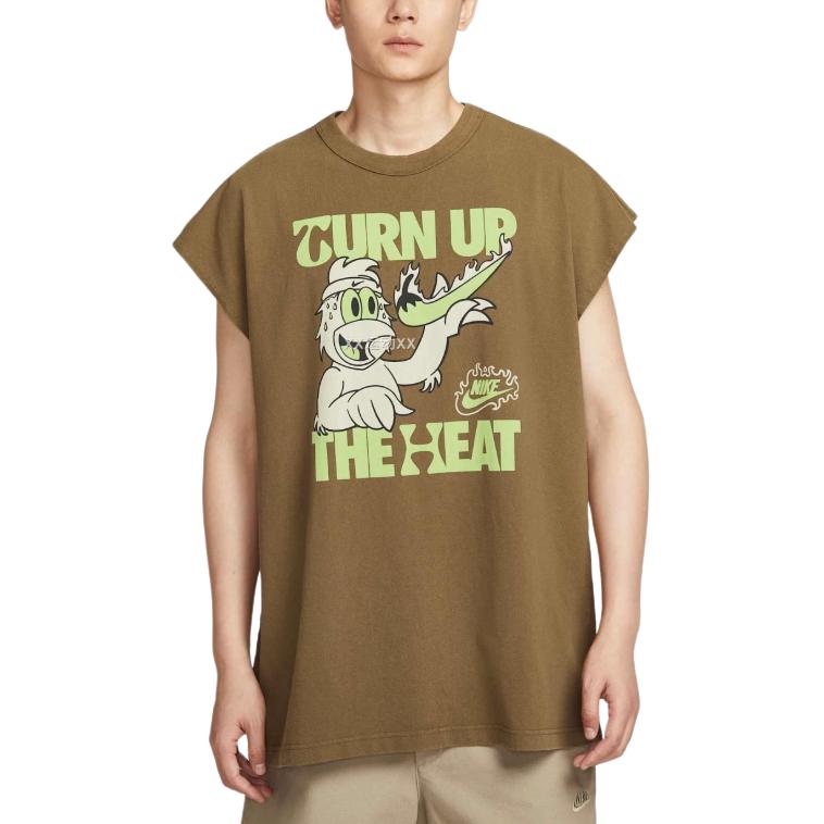 

Nike Футболка мужская коричневая, Коричневый, Nike Футболка мужская коричневая