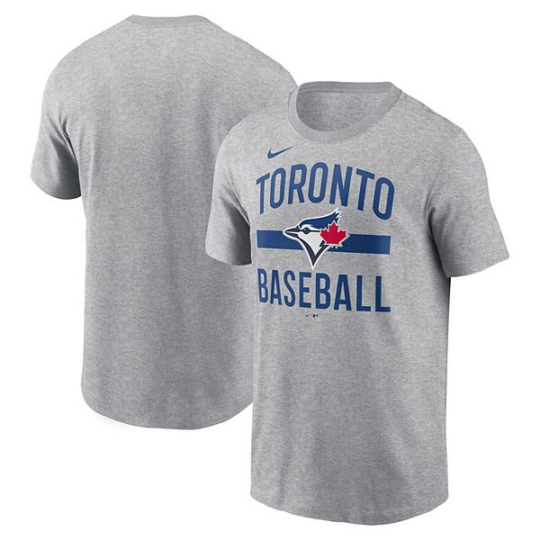 

Мужская футболка toronto blue jays с арочным принтом, цвет heather charcoal Nike