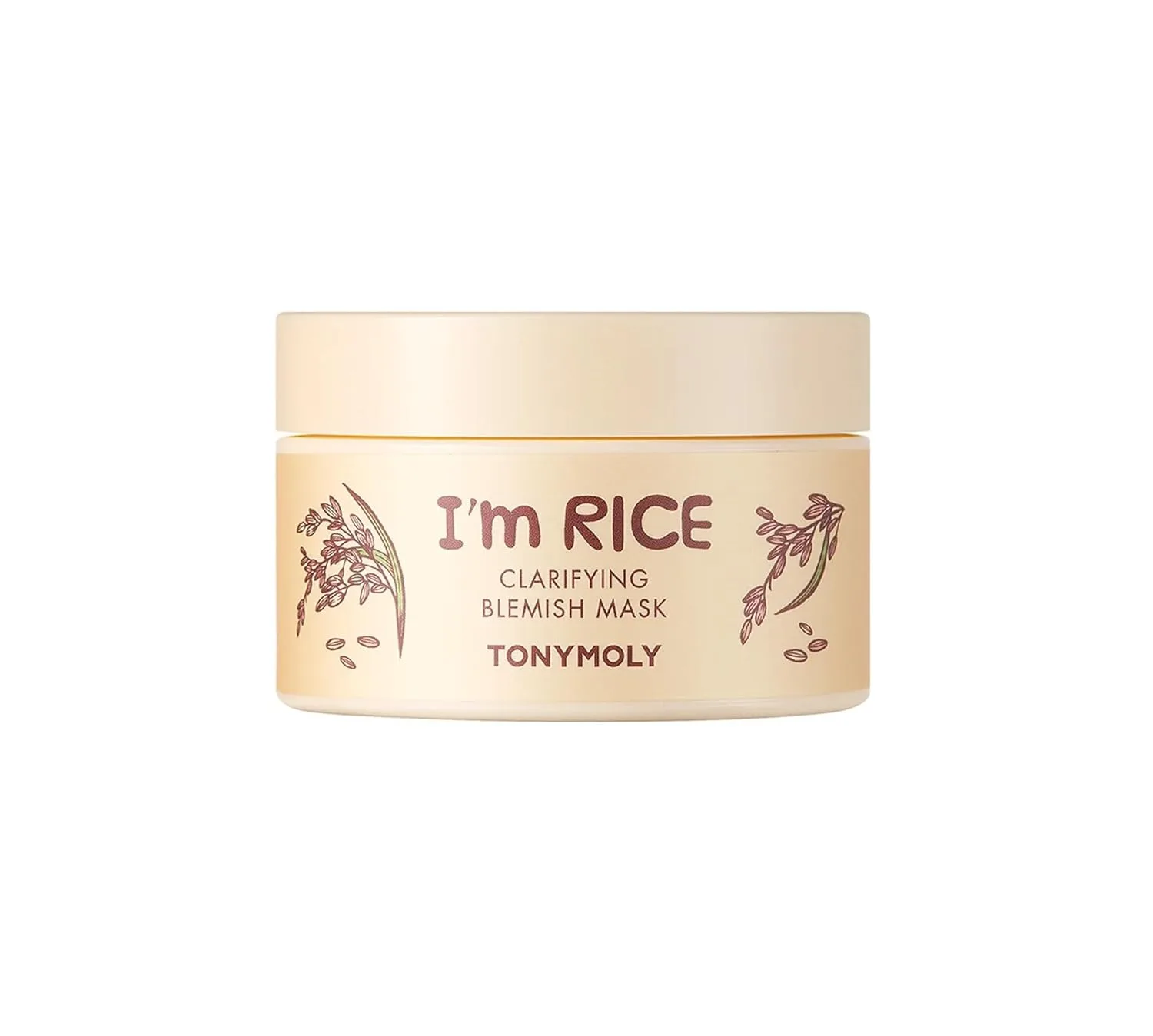 TONYMOLY I'm Real Sheet Mask, набор из 10 масок I'm Rice Clarifying Blemish Clay Mask, детокс-маска для лица, уменьшает покраснения и успокаивает кожу, каолин и ферментированный рис, 100 мл, Green — фото 3