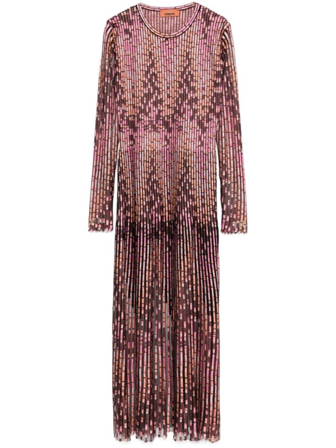 

Missoni платье миди с узором зигзаг