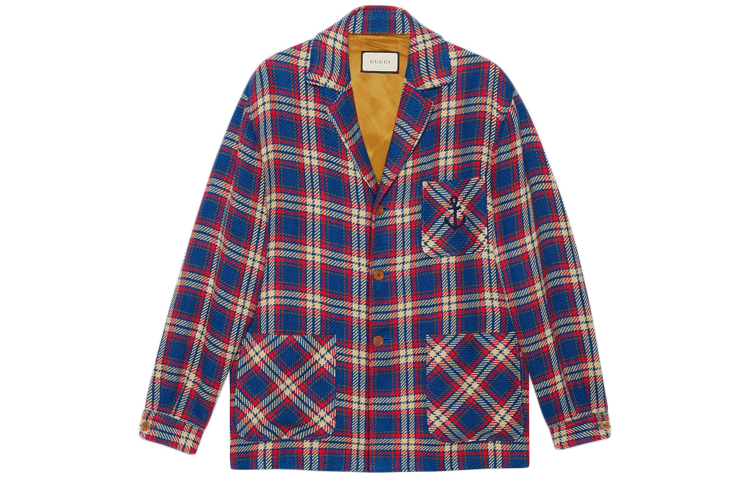 

GUCCI Синяя и красная куртка мужская, Blue Red