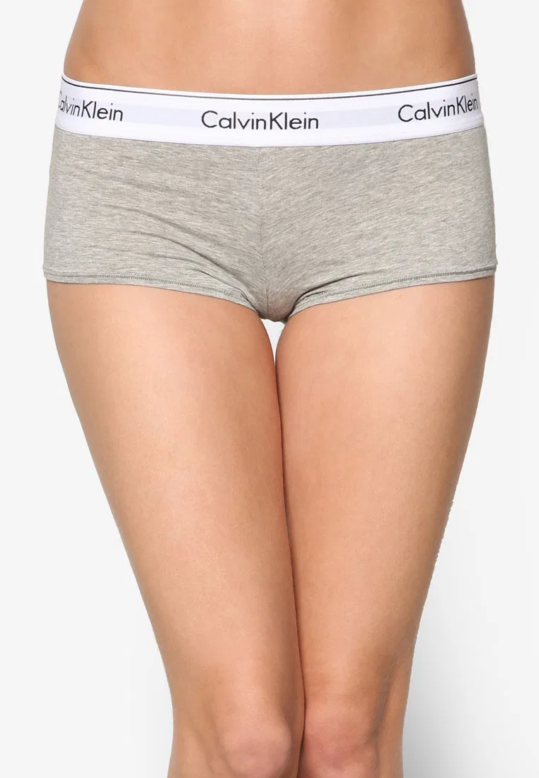 Трусы, хлопковые, Calvin Klein, серый