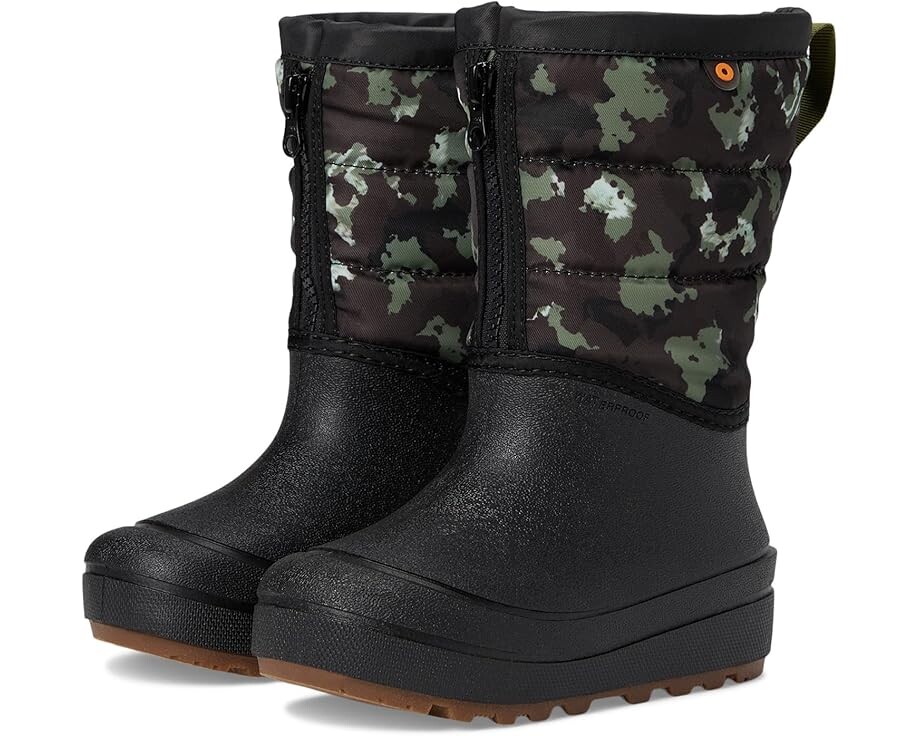 

Ботинки Bogs Kids Snow Shell Zip - Camo Texture, черный мульти