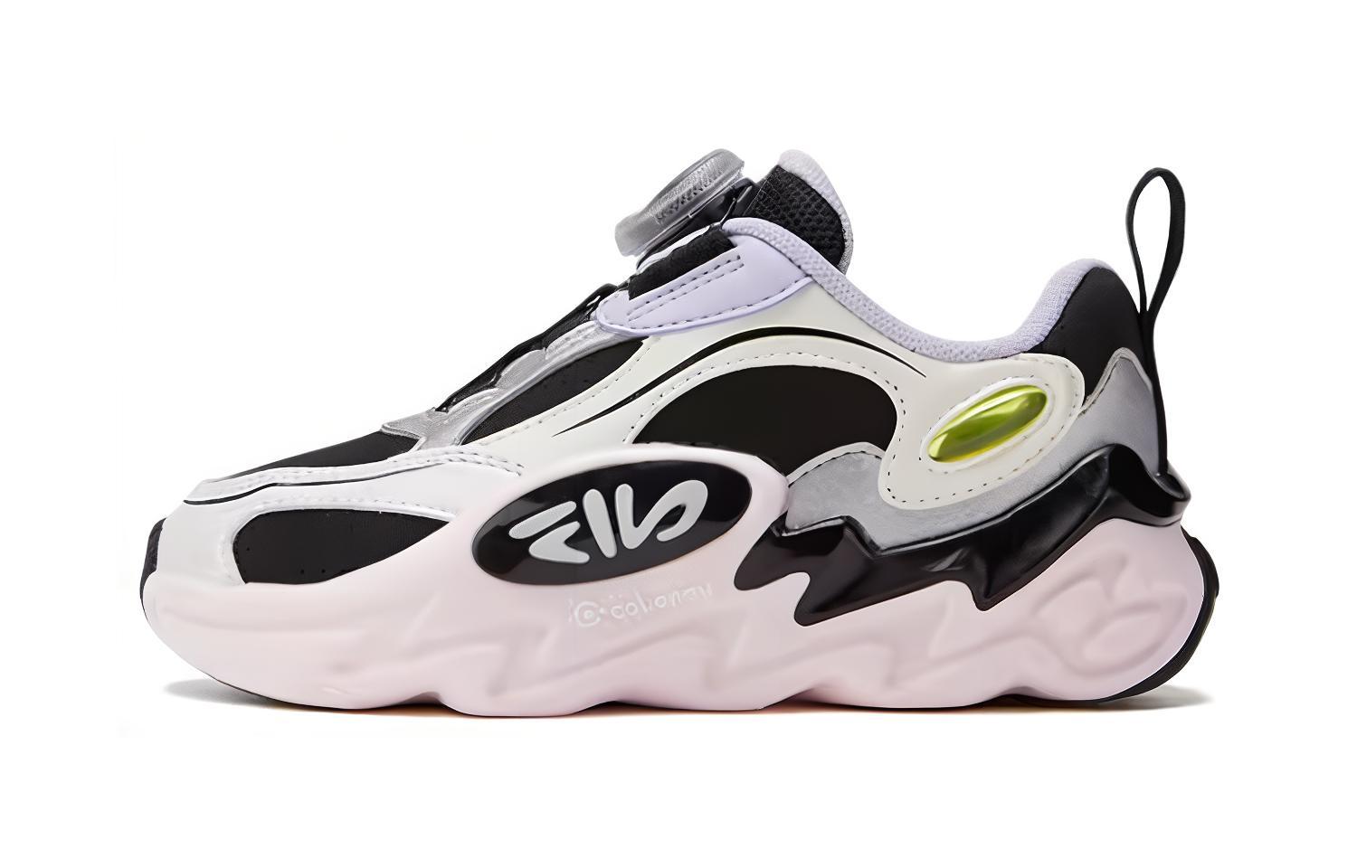 

FILA KIDS Износостойкие детские кроссовки с низким верхом, цвет "черная роза" и гуашь, для детей 3-7 лет