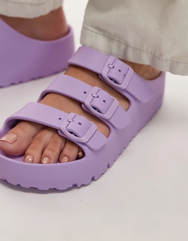 Сандалии Birkenstock Florida III из ЭВА на гибкой платформе фиолетового цвета — фото 4