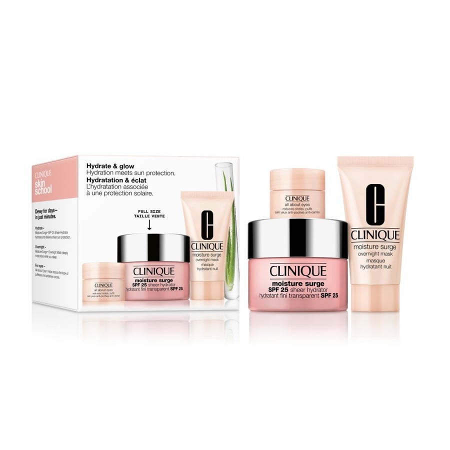 

Clinique, косметический набор Hydrate + Glow, 3 шт.