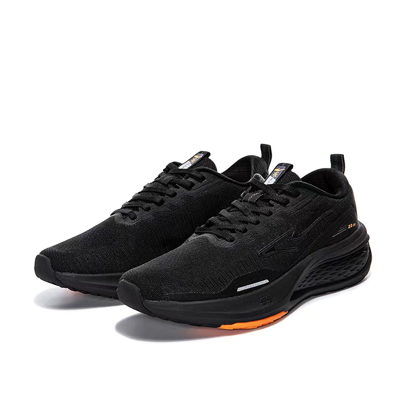 Кроссовки Bullets Low-Top Running Shoes Men's Jet Black Erke, Jet Black/Mandarin Orange — фото 2