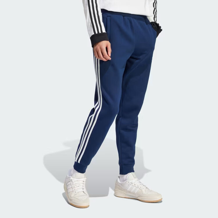 Повседневные брюки с тремя полосками, мужские, синие Adidas Originals, синий — фото 4