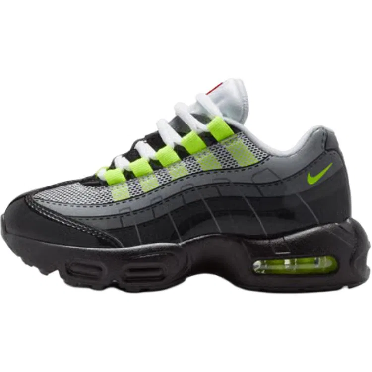Кроссовки детские LEGO Air Max 95 Classic And Versatile Low top Kids' Running Shoes Black для детей 3-7 лет Nike