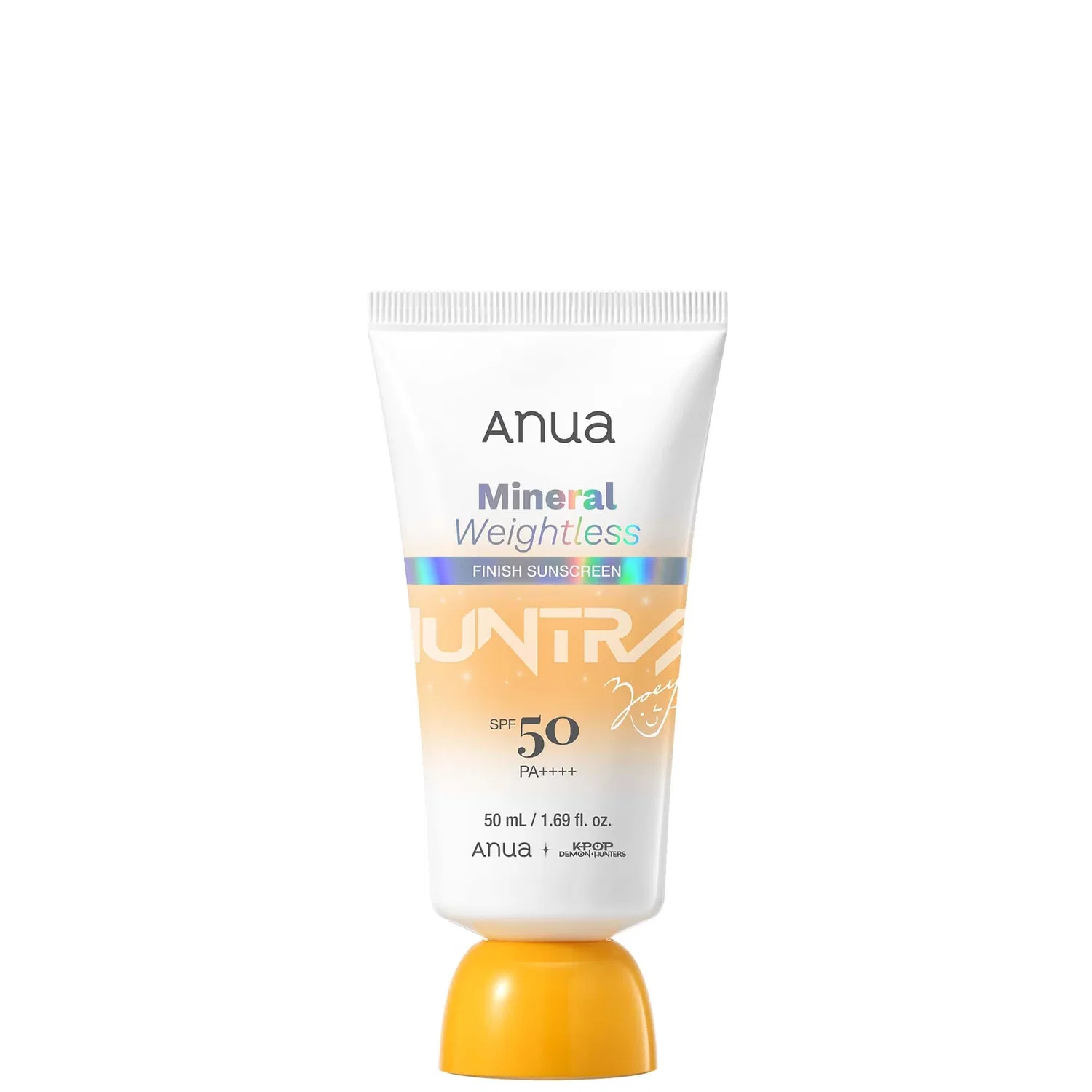 Kpop Demon Hunters Mineral Weightless Finish SPF50 Sunscreen 50ml Anua