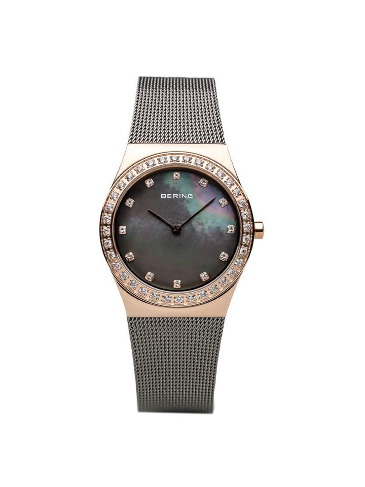 

Bering Кварцевые часы 12430-369 в корпусе из розового золота