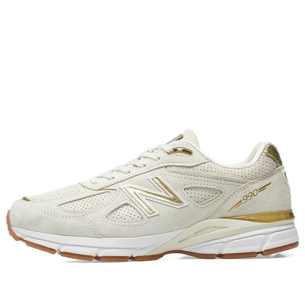 

Кроссовки 990v4 сделано в США New Balance, бежевый