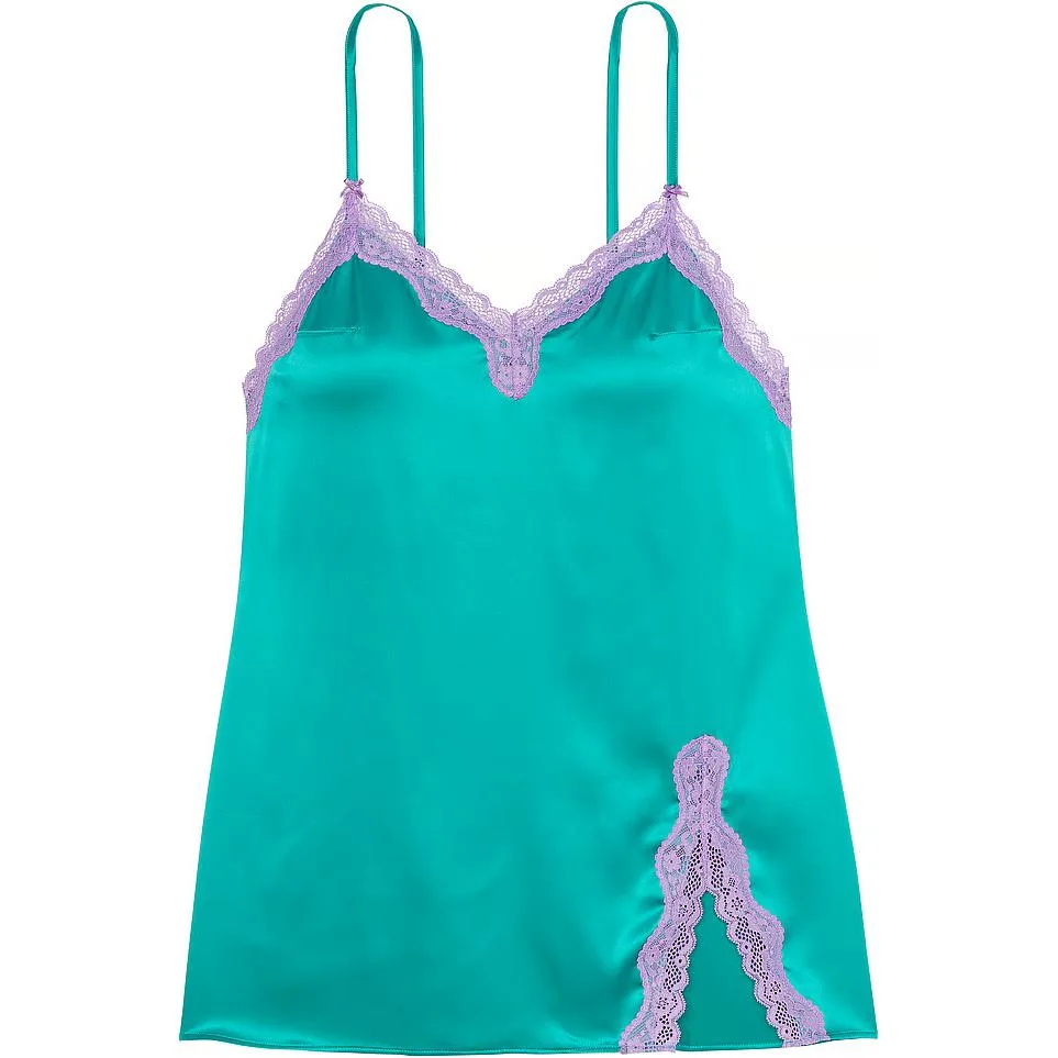 Мини-комбинация Tease с кружевной отделкой и капри Capri Sea Victoria's Secret, Capri Sea/Capri Island Sea