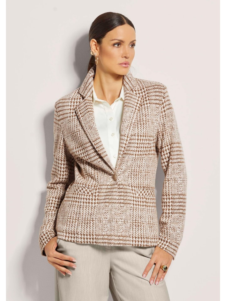 

MADELEINE Короткий блейзер карамельного/жемчужно-белого цвета