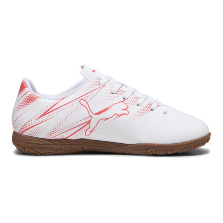Футбольные бутсы Attacanto Kids Kids Low-top белые/красные Puma, красный — фото 2