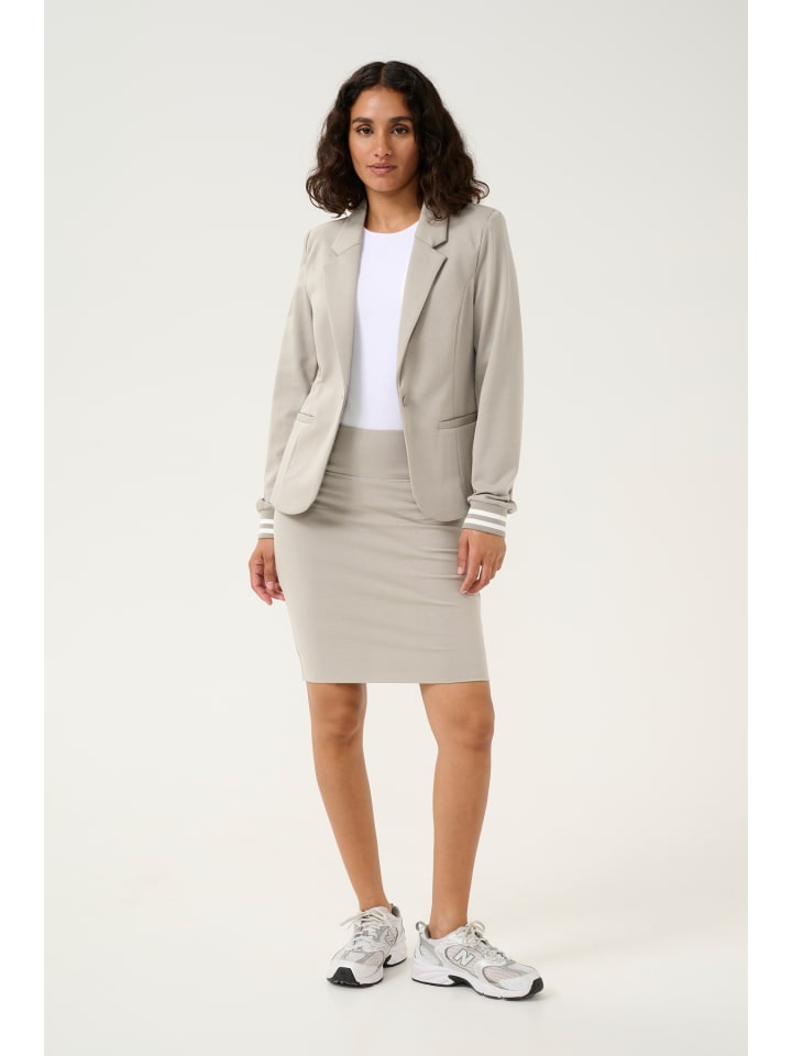 

Блейзер Kaffe, цвет elephant skin/chalk stripe