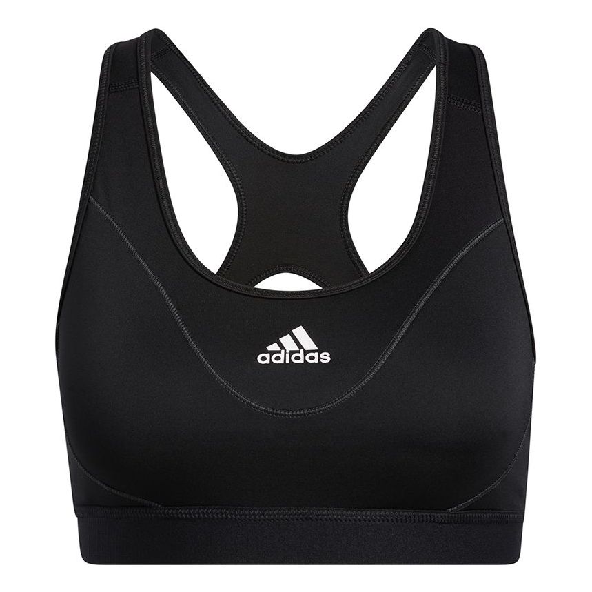 

Бюстгальтер (WMNS) adidas Believe This Medium-Support Reflective Bra 'Black White'