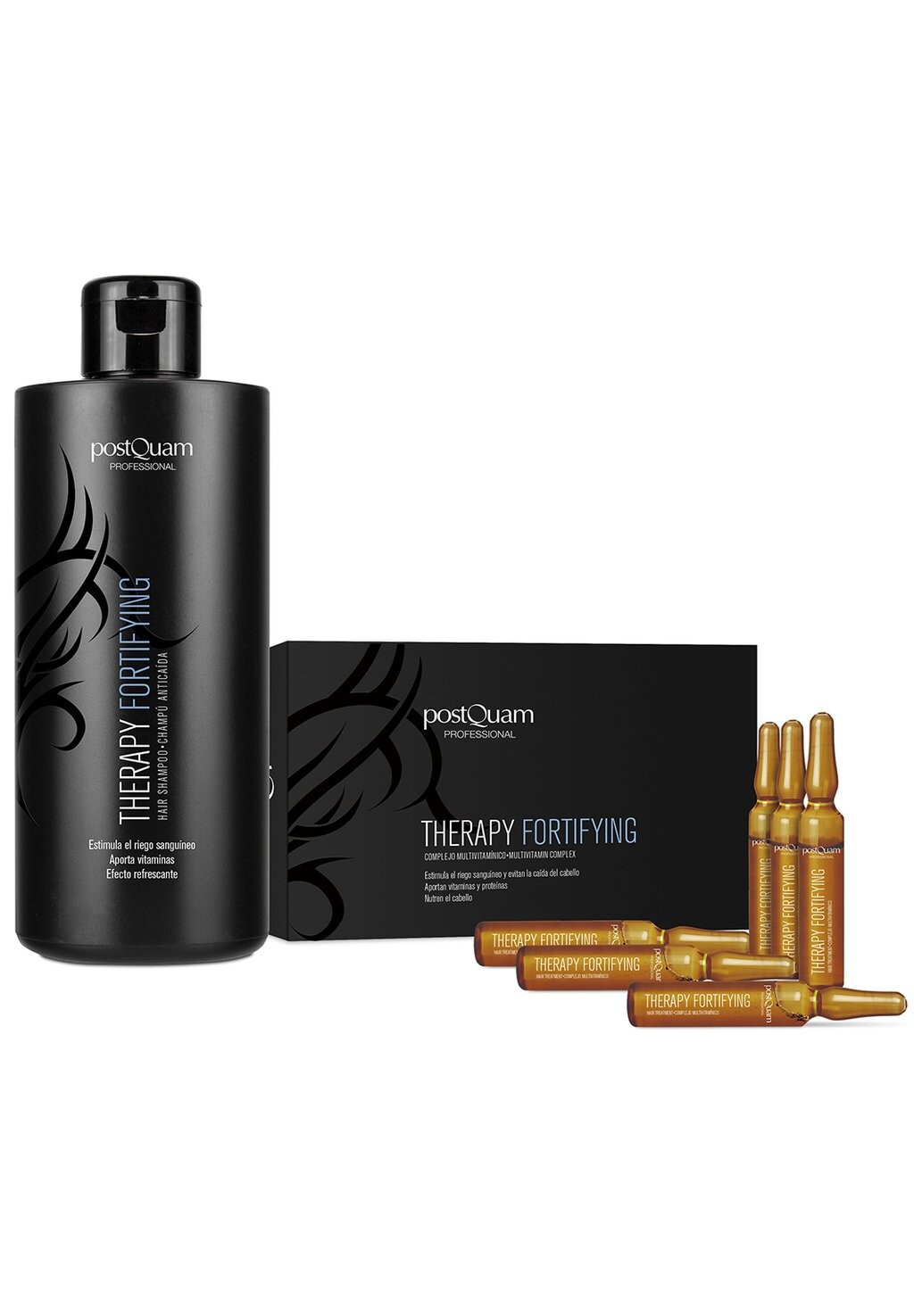 

Набор для волос Postquam Hair Care Fortifying Против Выпадения Волос Шампунь 400 Мл PostQuam, черный