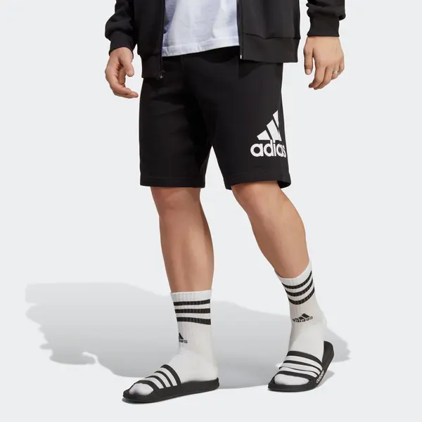 Шорты Essentials большие шорты из французского трикотажа с логотипом Adidas, черный — фото 2
