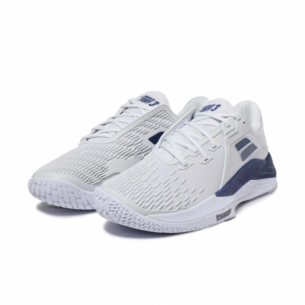 Мужские теннисные кроссовки «Propulse Fury 3 AC» от Babolat, White X Blue — фото 3