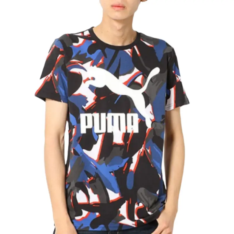 

PUMA Футболка мужская камуфляжная Camouflage, Бежевый, PUMA Футболка мужская камуфляжная Camouflage