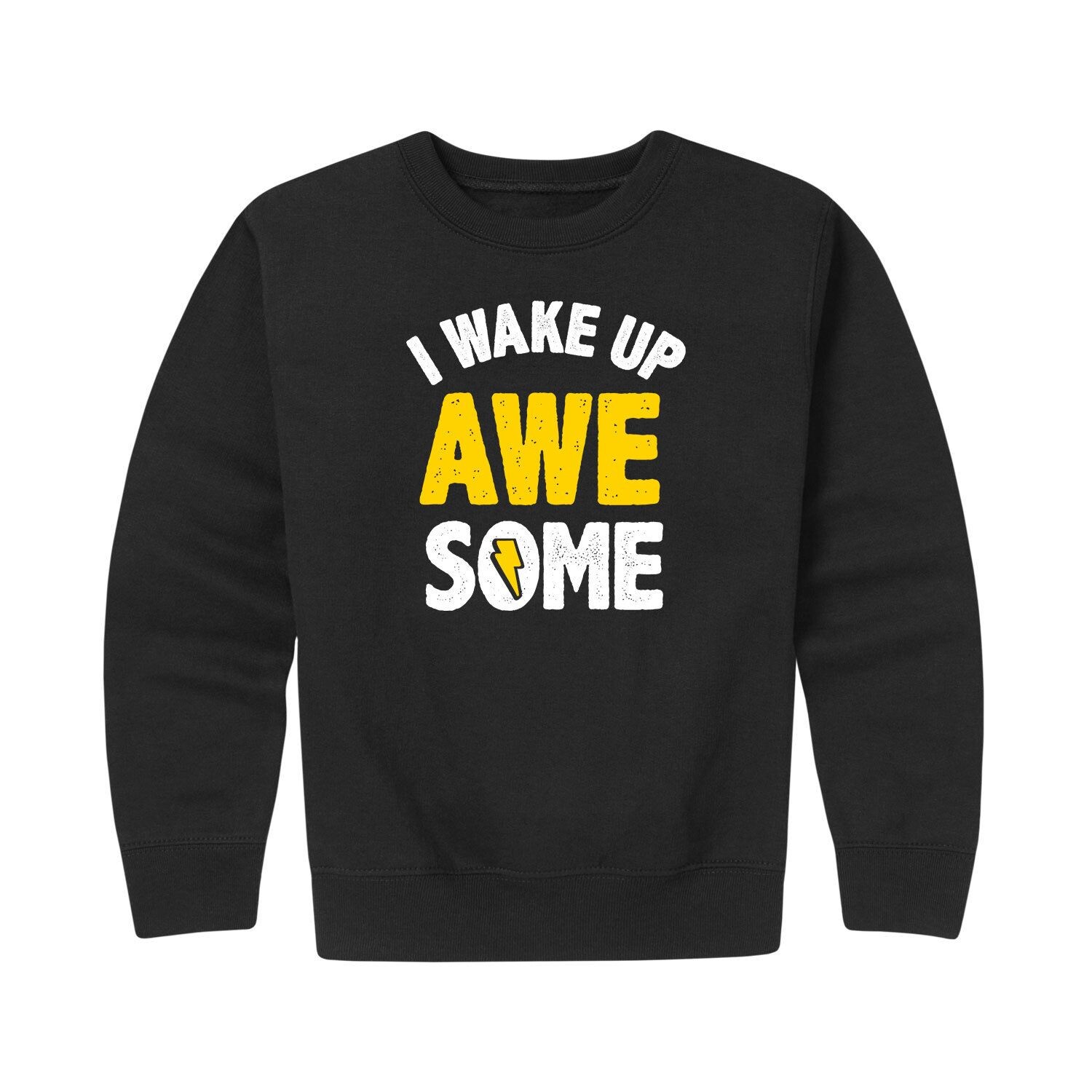

Флисовый свитшот Boy' Wake Up Awesome для мальчиков 8–20 лет Licensed Character, черный