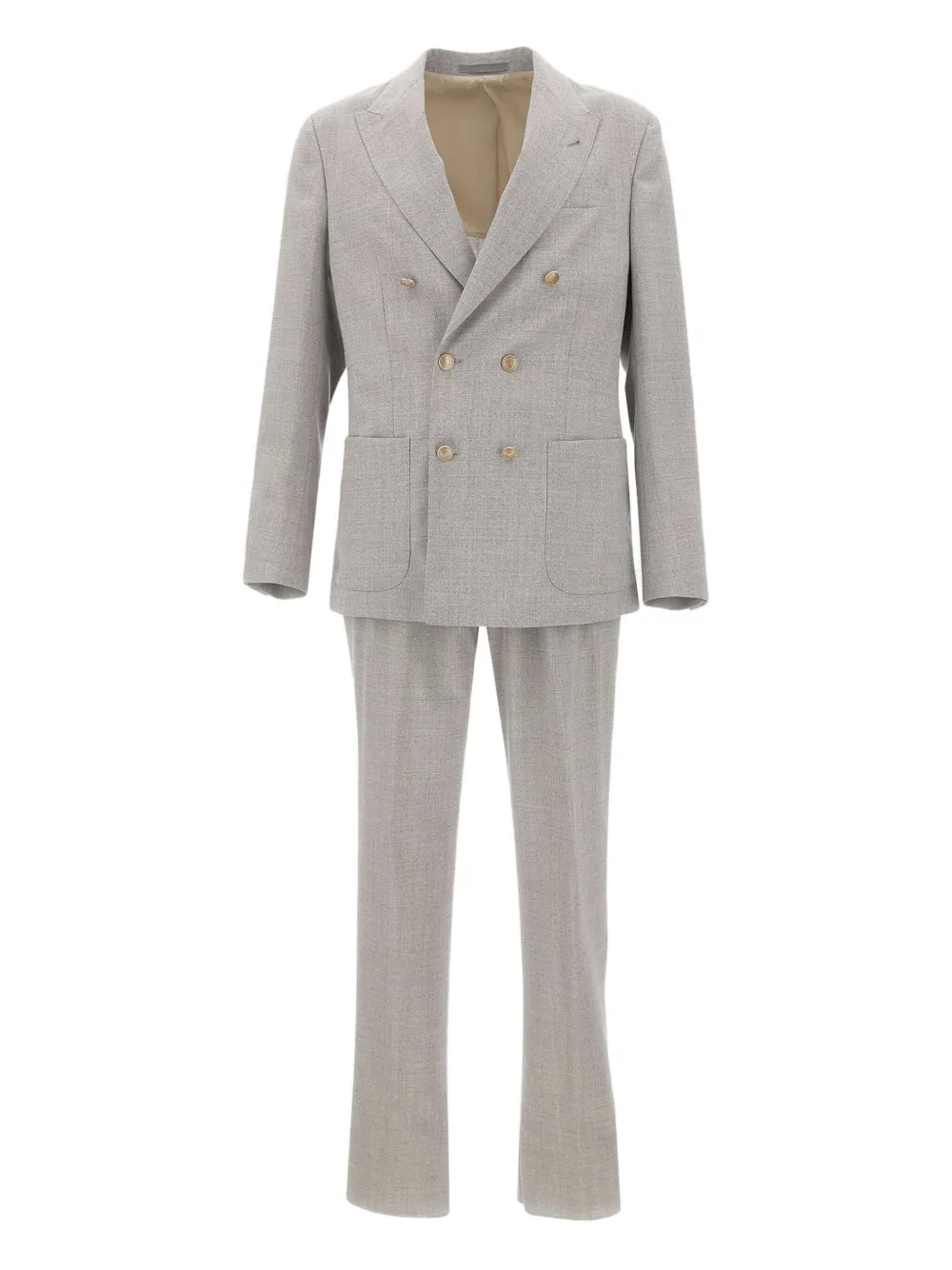 

Двубортный костюм Eleventy, серый