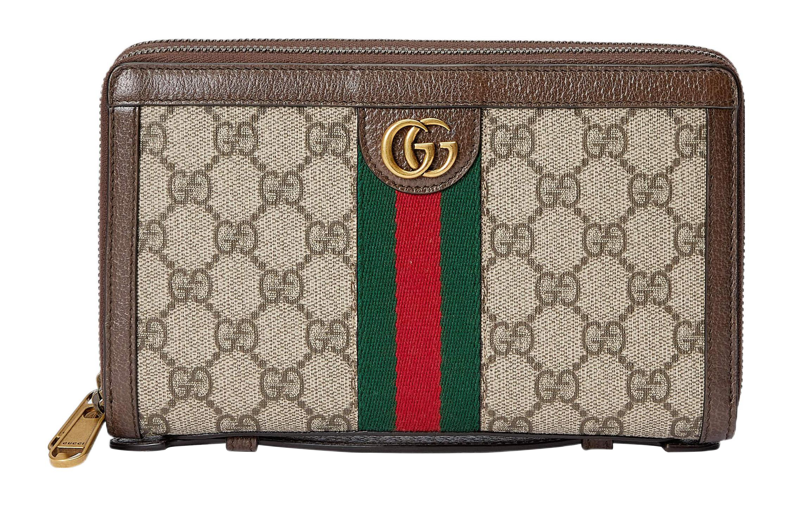 

GUCCI Сумка Ophidia из холста с кожаными вставками дорожная женская бежевая и черная