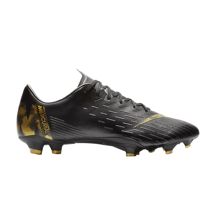 

Кроссовки Vapor 12 Pro FG 'Black Metallic Vivid Gold', черный