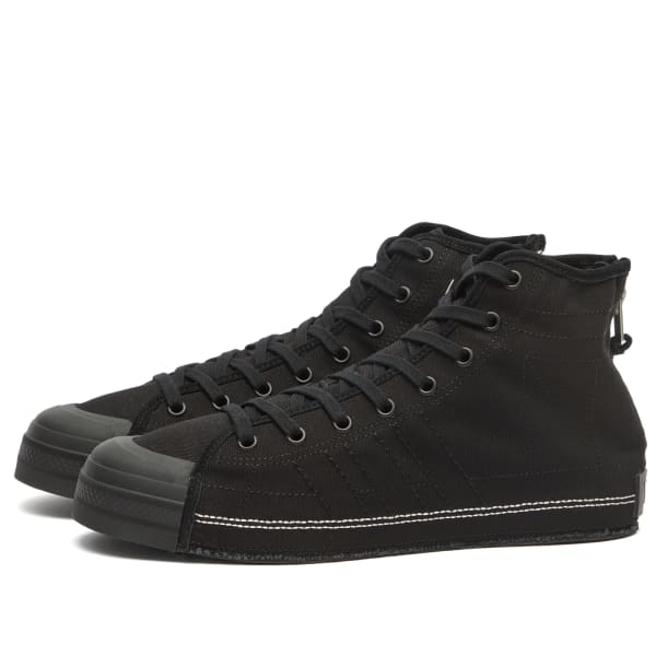 Y-3 X nbhd nizza hi кроссовки, черный/черный/белый — фото 2
