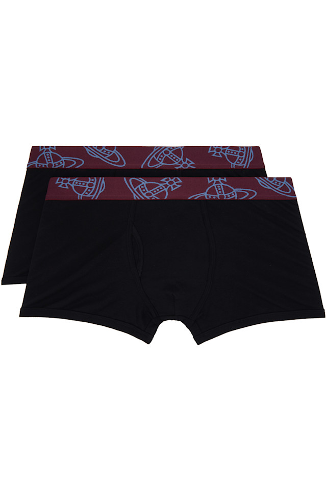 

Комплект из двух боксерских трусов Vivienne Westwood, черный