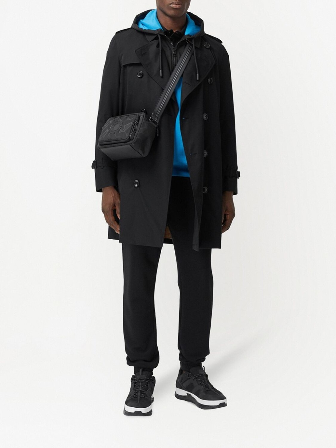 Тренч Burberry Chelsea Heritage midi, черный — фото 2