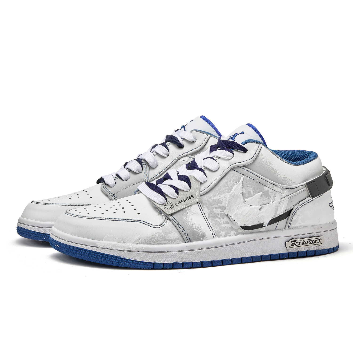 

Кроссовки Jordan 1 Vintage Basketball Shoes Men Low-top Grey/white, серый/белый