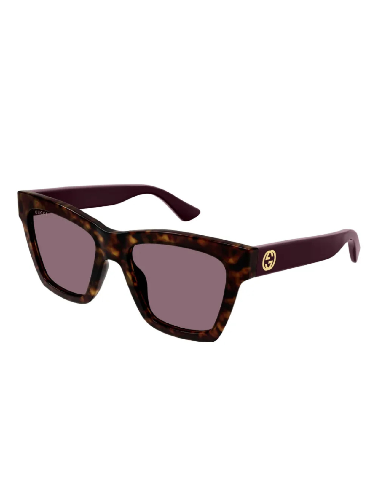 Gucci Eyewear солнцезащитные очки в квадратной оправе, коричневый — фото 2