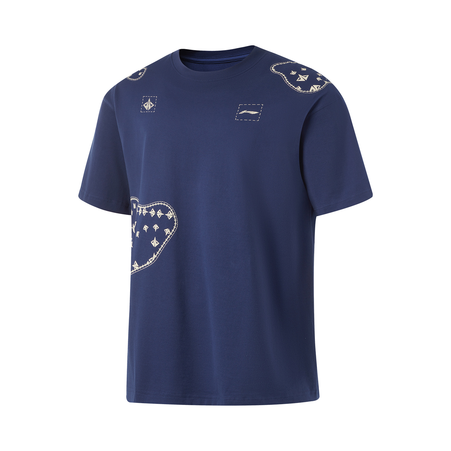 

LiNing Футболка мужская dark bowl blue