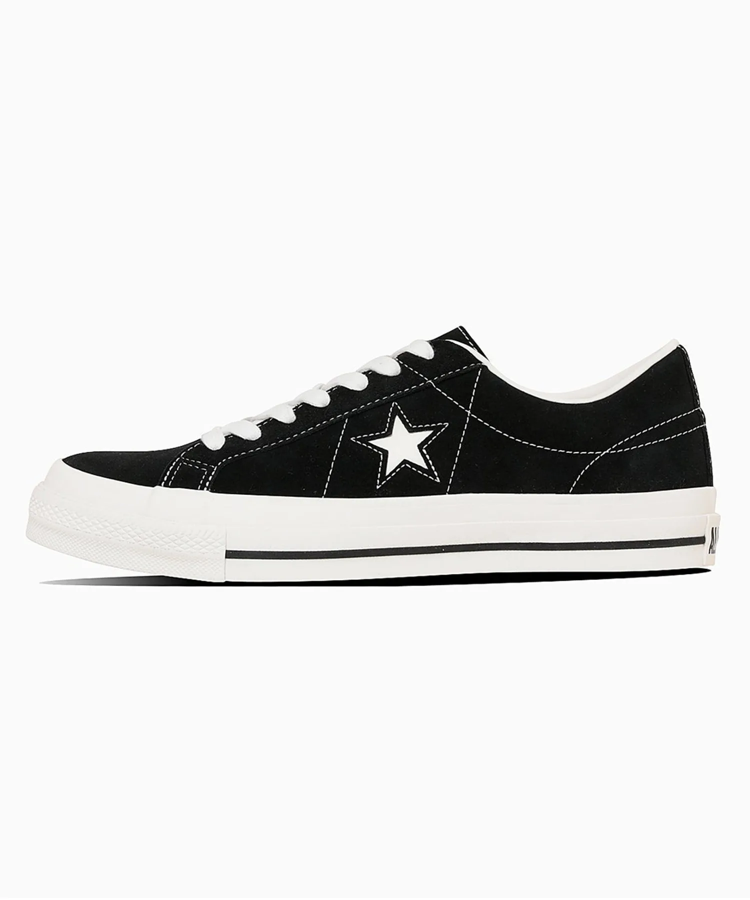 Унисекс кеды из замши ONE STAR CONVERSE чёрные — фото 4