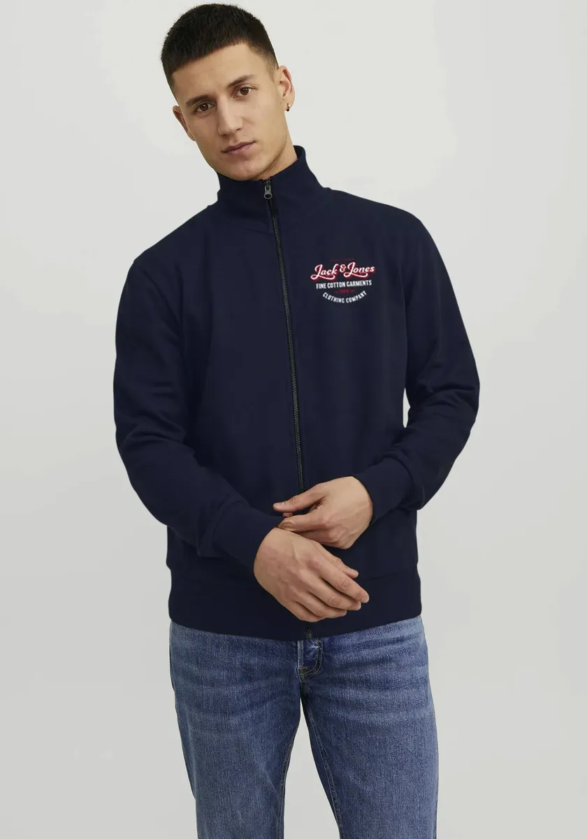 

Толстовка Jack & Jones "JJ JJANDY SWEAT ZIP HIGH NECK", синий