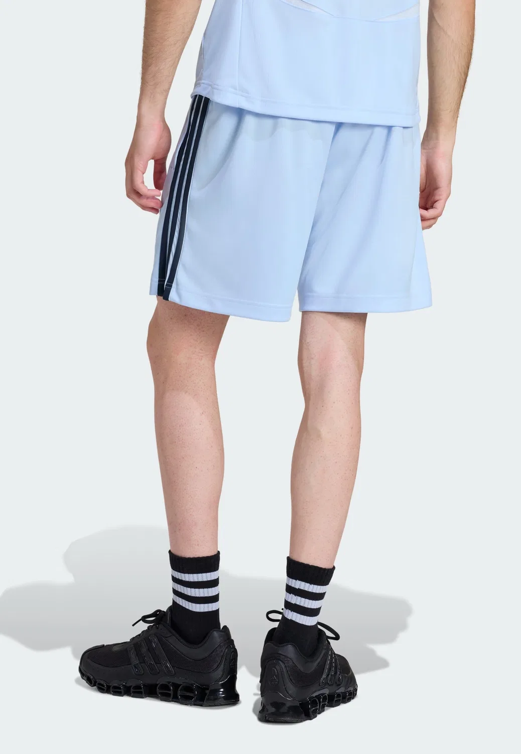Шорты Adidas Originals свободного кроя Teamgeist Adicolor в цветах Marine Blue и Pastel Blue — фото 3