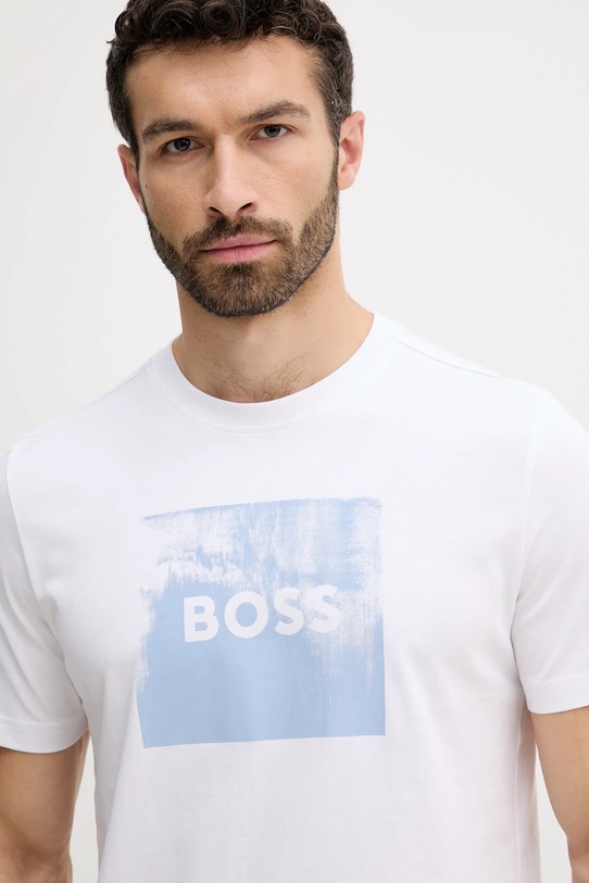 

Хлопковая футболка Boss Orange, белый