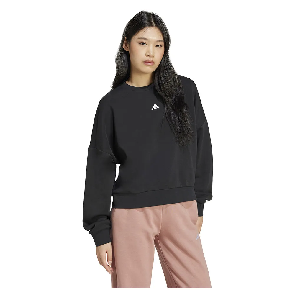 Толстовка adidas Essentials Small Logo Feelcozy, черный — фото 4