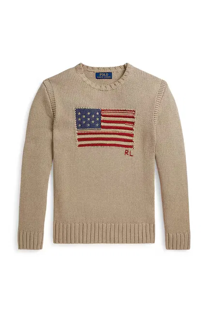Свитер классический Polo Ralph Lauren, бежевый