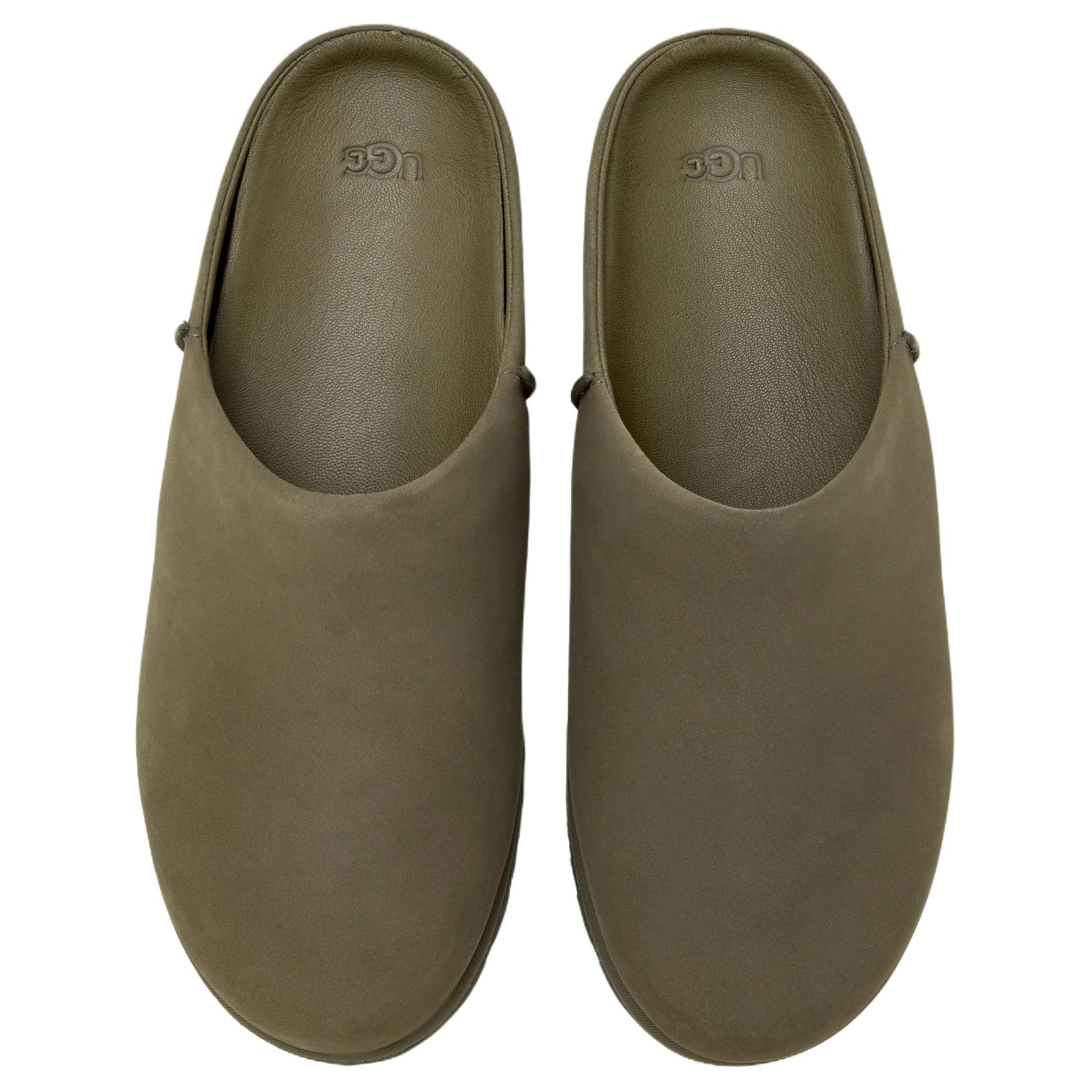 UGG Мужские тапочки с закрытым носком, устойчивые к истиранию, цвета khaki green — фото 4