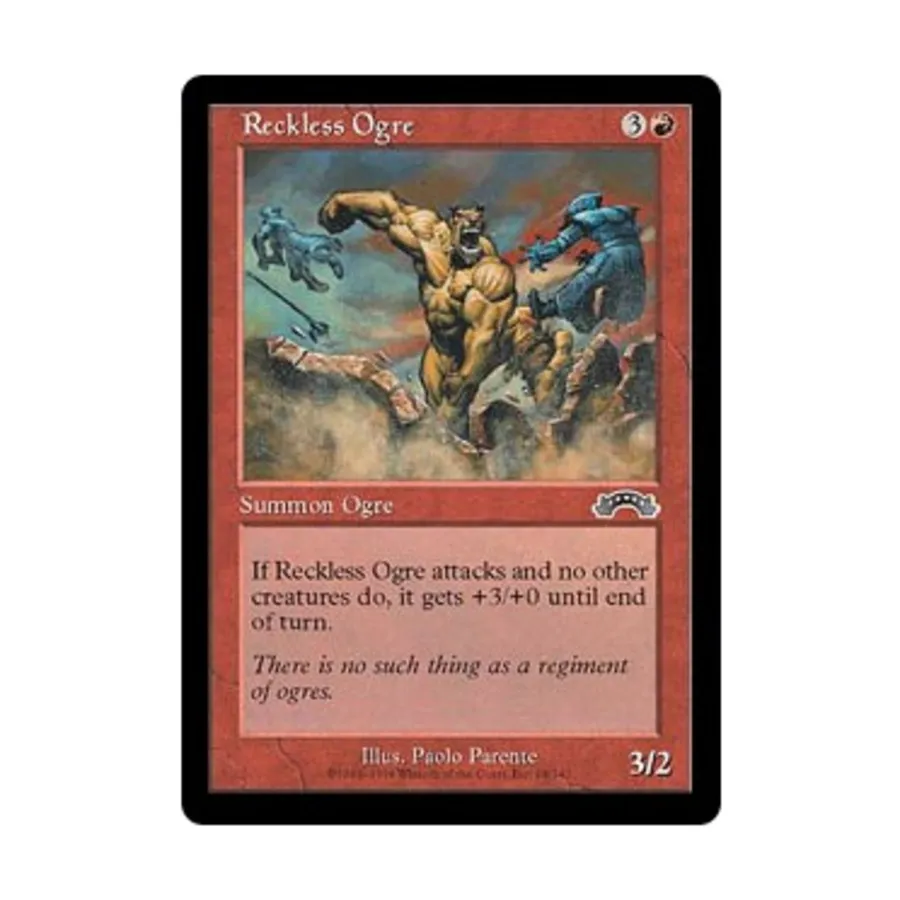 

CCG Безрассудный огр (клавиша C), MTG - Exodus