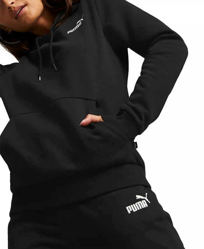 

Женский худи из флиса с вышивкой Puma, черный