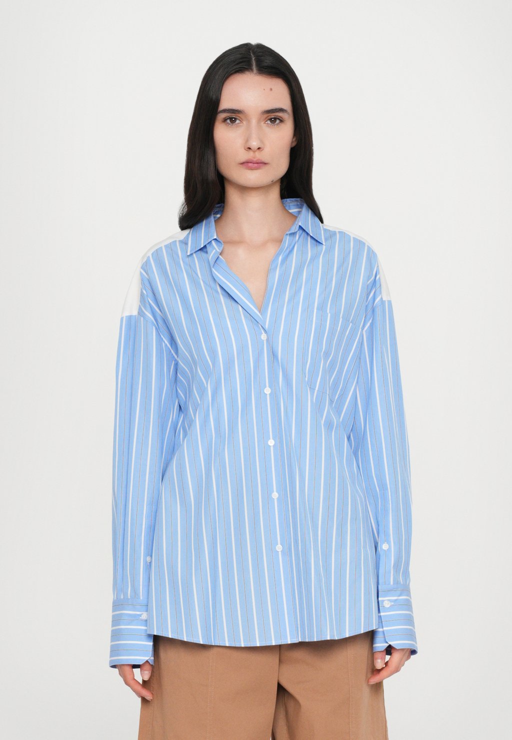 

Блузка на пуговицах NADAR WEEKEND MaxMara, светло-голубой