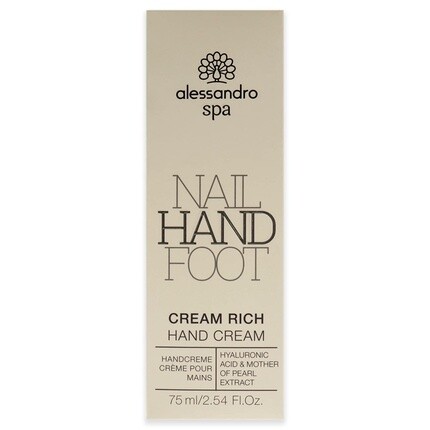 Spa Cream Rich Rich Антивозрастной крем для рук для сухих и напряженных рук 75мл, Alessandro — фото 3
