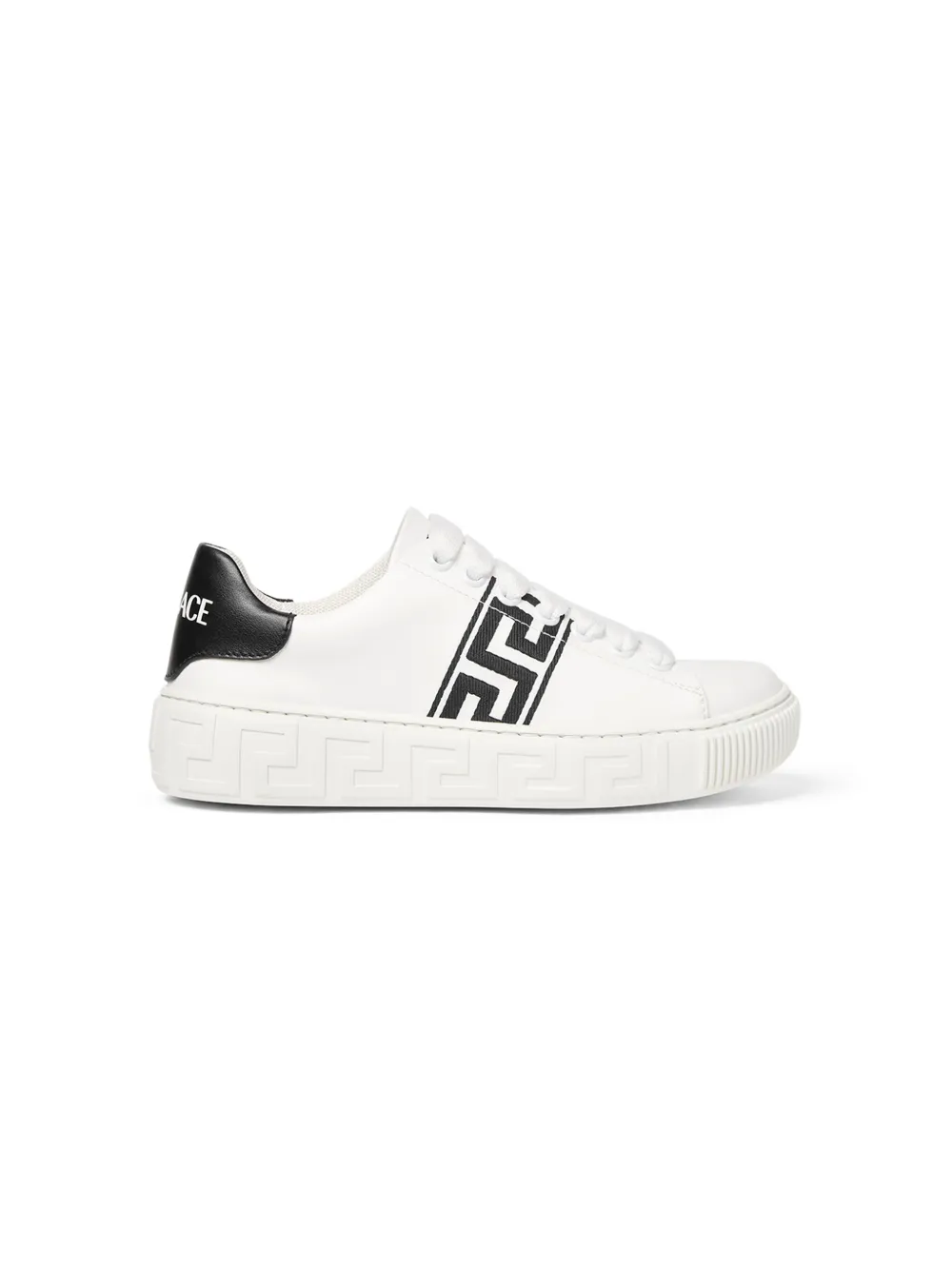 

Кроссовки с вышивкой Greca Versace Kids, белый